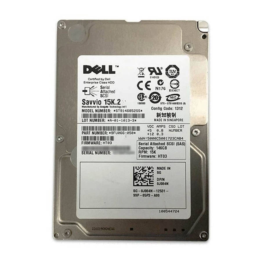 Dell St9146852Ss 2.5 Inch Sff 146GB SAS HDD - 15K - Used