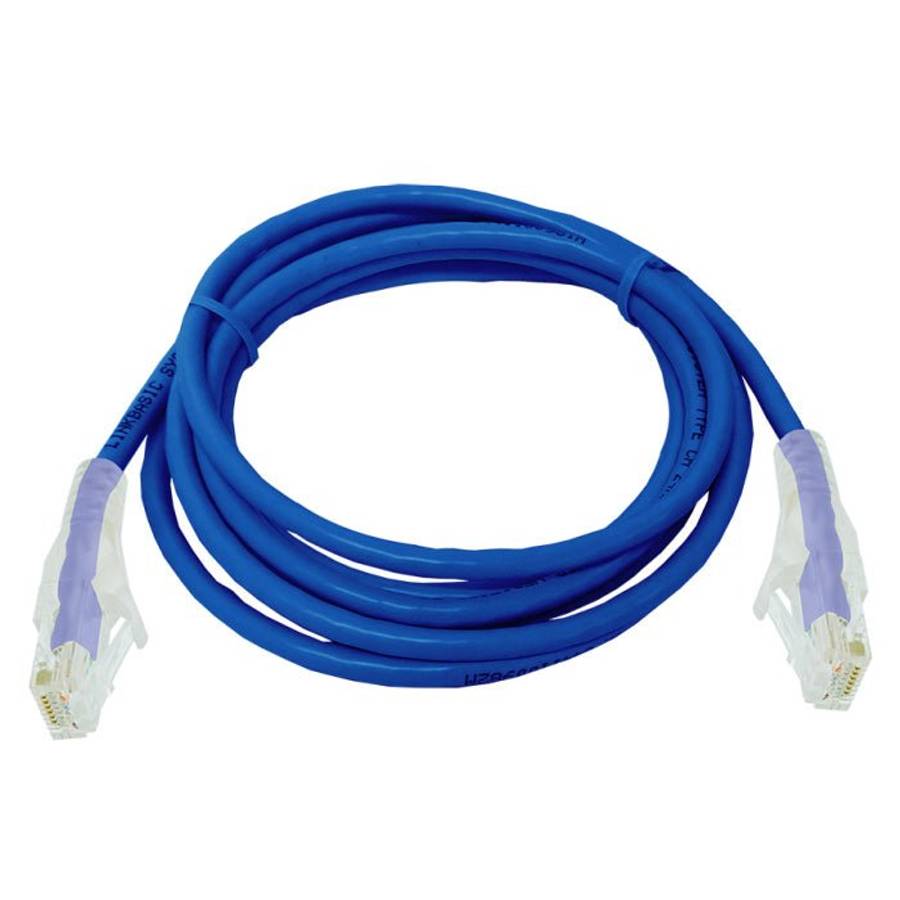 Krone Cat6 RJ45 Truenet UTP Patch Cord Molded Boot  Blue  2.1 Meter 