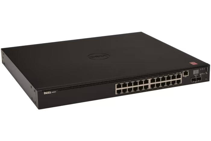 Dell PowerSwitch N2024 24 Port Gigabit + 2 x 10GbE SFP + 2 x Stacking Ports Switch   Used