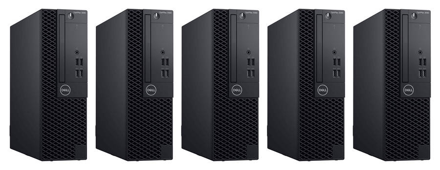 5 x Dell OptiPlex 3060 SFF Business Computer Set  i5 8400  16GB DDR4  256GB SSD  Win1...