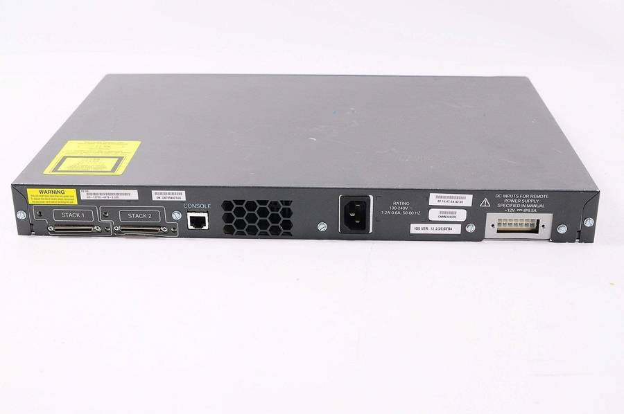 Cisco WS-C3750G-48TS-S 48 Port Gigabit Managed Stackable Switch  Refurb