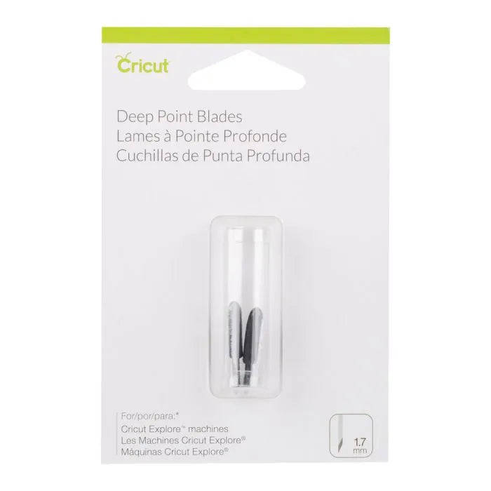 2003535 - Cricut Explore + Maker Deep-Point Replacement Blades 2-pack.