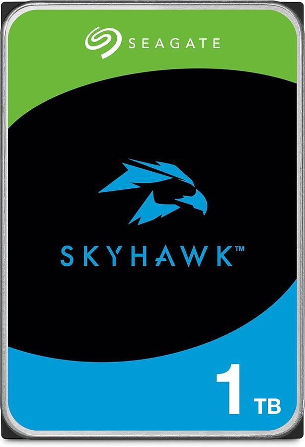 Seagate Skyhawk ST1000VX013 1TB 3.5'' HDD Surveillance Drives; SATA 6GB/s Interface; 1-8 Bays Sup...