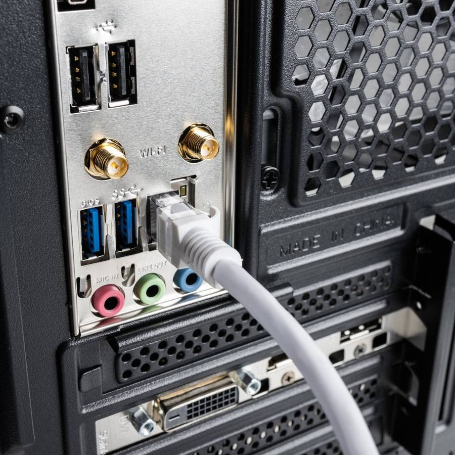 Gizzu Cat6 UTP Fly Lead Ethernet Network Cable 20m  White