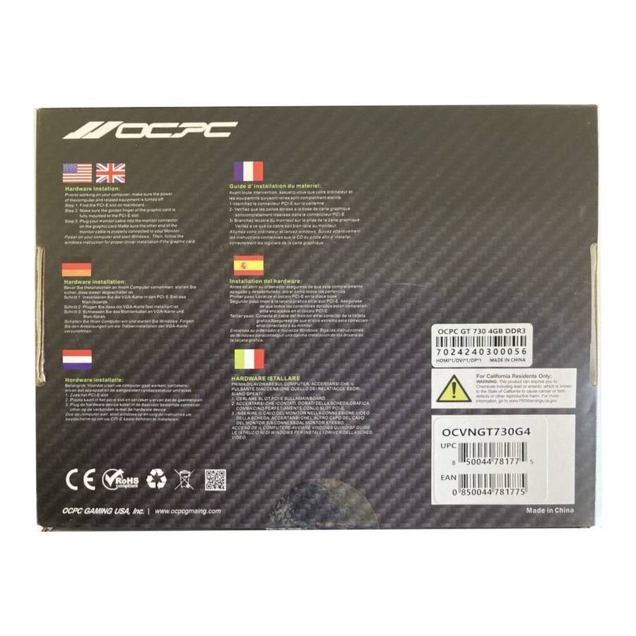 OCPC GT730 4GB DDR3 GRAPHIC CARD