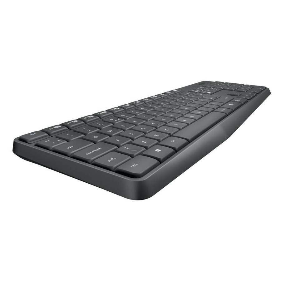 Logitech MK250 Wireless Desktop Combo  Keyboard and Mouse Set with 2.4GHz USB Receiver  Black