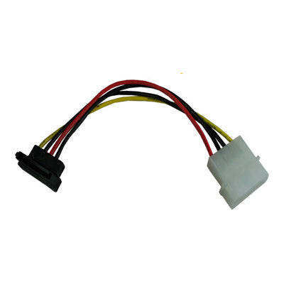 Molex to SATA L-Shape Adapter - Microworld Power Supply Connector for Computer Components