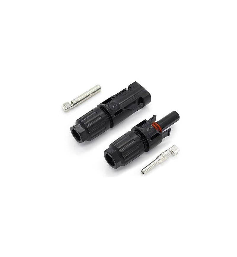 MicroWorld MC4 Connector for Solar Panels  Waterproof Male & Female Pair for Secure Wiring