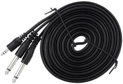 3.5MM MALE TO 2 X 6.5MM MALE 1.5M