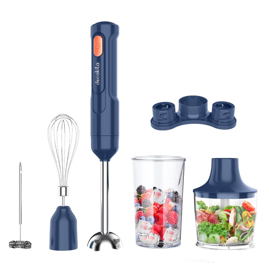 500ML CORDLESS HAND BLENDER 5IN1 SET BLUE