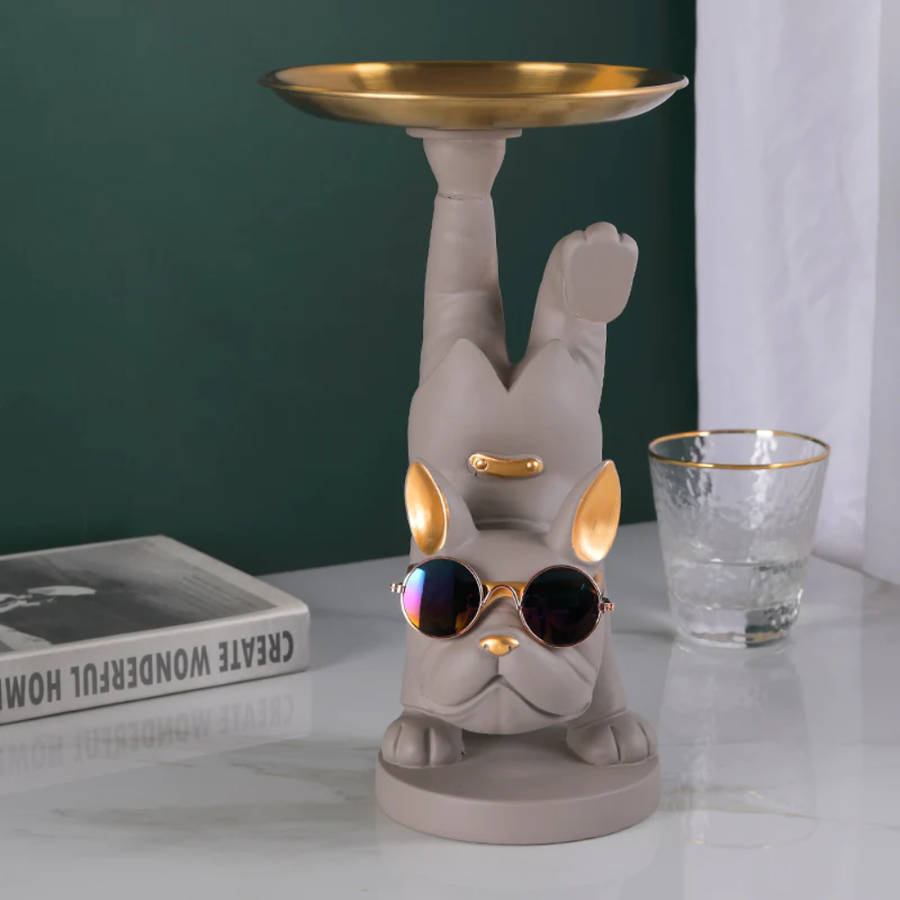 Yoga Bulldog -Grey