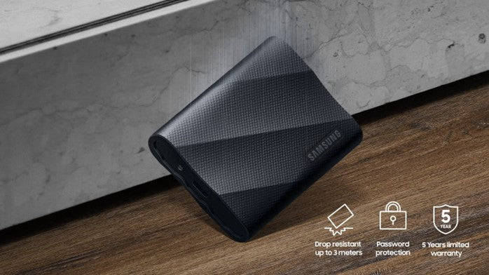 Samsung T9 Portable SSD 1 TB/ Transfer speed up to 2000 MB/s/ Write Speed to 1950 MB/s  USB 3.2 (...