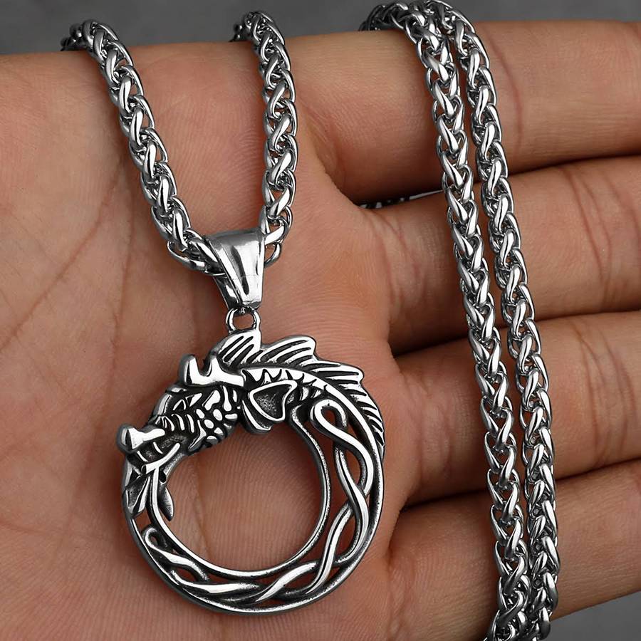 Nordic Dragon Necklace