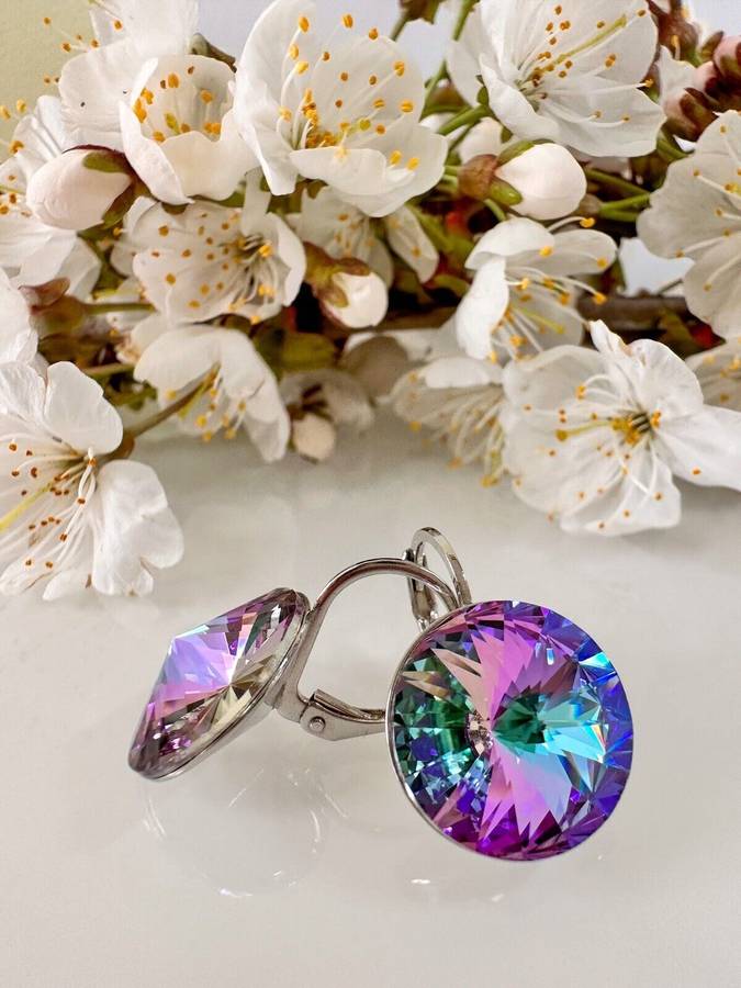 Vitrail Light Crystal Swarovski Earrings