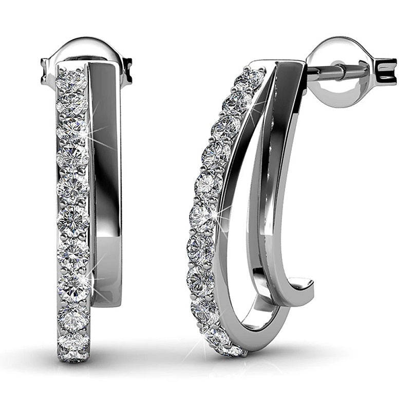 Moon Hoop Earrings