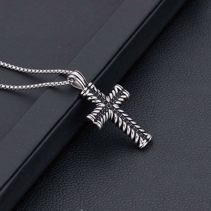 Black Stone Cross