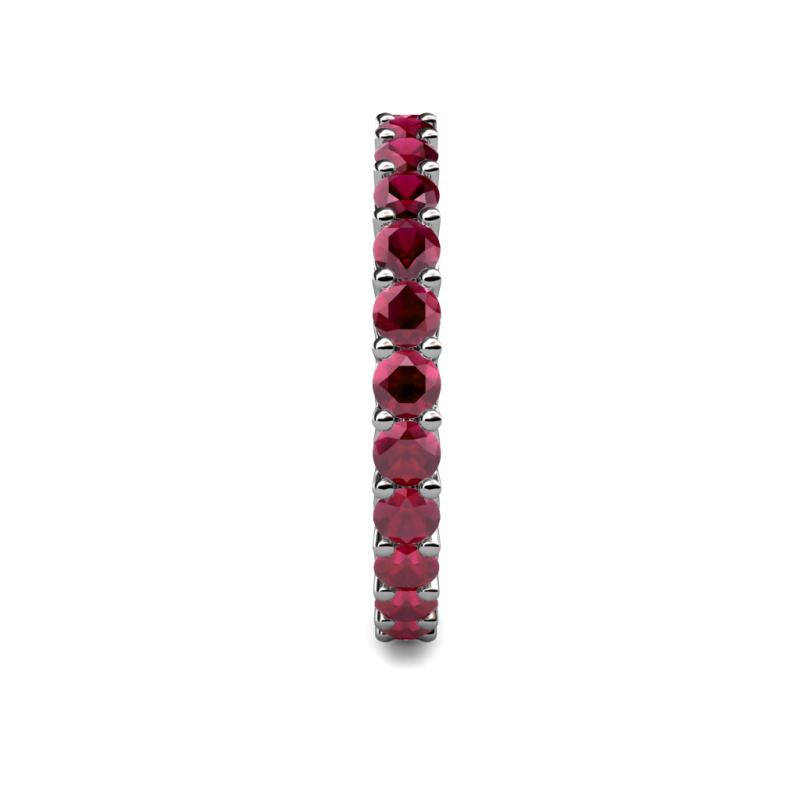 S925 Eternity Bands in Ruby Red