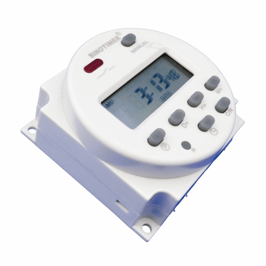 12V Digital Timer Switch (12V DC, 16 Schedules)