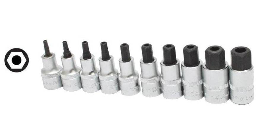 1/2 Drive X 8Mm - Tamper Proof Hex Bit Socket AMPRO T33068 (Single Not a set)