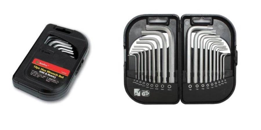 18Pc Hex And Star Wrench Set AMPRO T22947