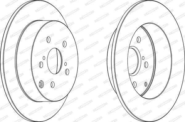 Brake Disc Solid Rear Toyota Corolla (Single)
