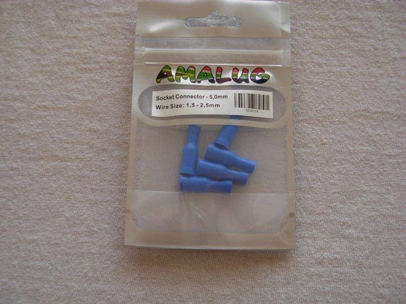 Blue Female Pack 5 Terminal  (EL0016)