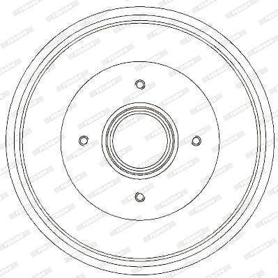 Ferodo Brake Drum Rear (Fdr329731)(Single)