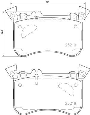Brembo Brake Pads Front Mercedes A45/Cla45/Gl ( Set Lh&Rh) (P50121)