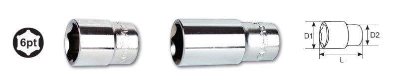 1/2 Drive X 8Mm 6 Point Socket AMPRO T335408