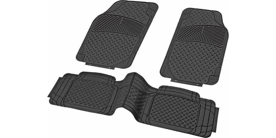 Autogear Custom Cut-To-Fit Rubber Mat Set 3Pc
