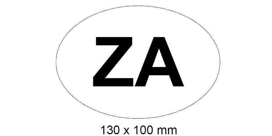 Autogear International Za Oval Sticker - 137X98Mm