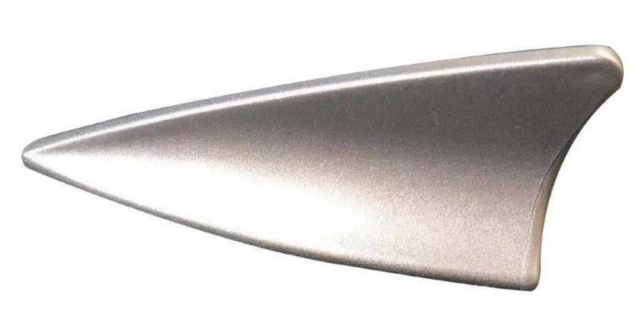 Autogear Silver Mechanical Imitation Shark Fin Streamline Aerial Fm