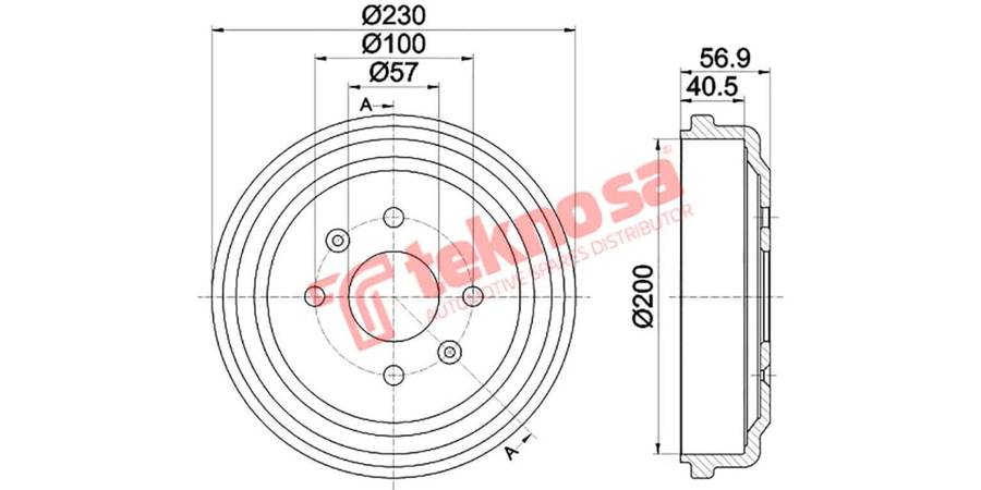 Brake Drum Chevrolet Aveo 03