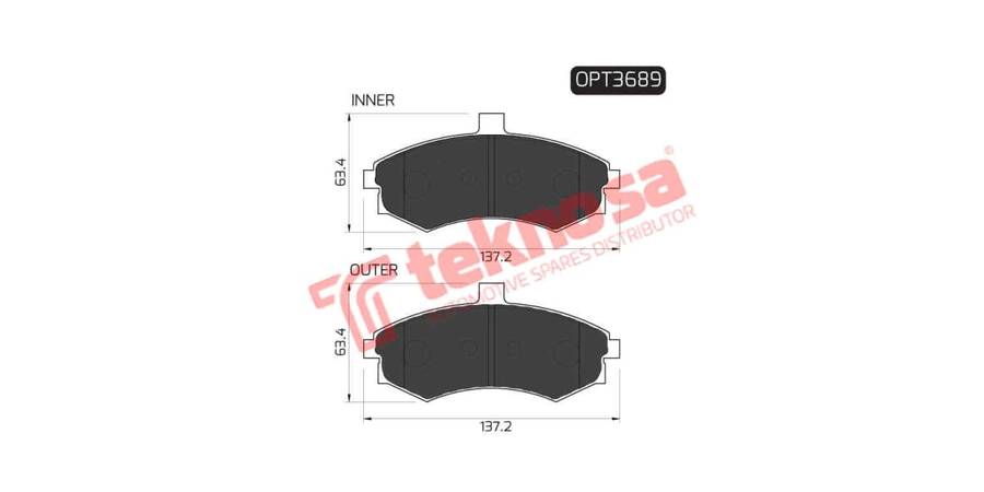 Brake Pad Hyundai Elantra 01 ( Front ) (SET LH & RH Wheel)