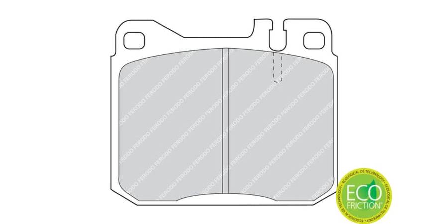 Brake Pads Front Mercedes 2 3 4 500 Series [W123 W126] (77 93) (FERODO FDB243) (SET LH & RH Wheel)