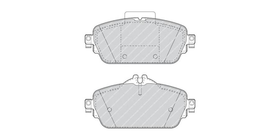 Brake Pads Front Mercedes C Class [W205](14 ) E Class [W213] (16 ) (FERODO FDB4870) (SET LH & RH ...