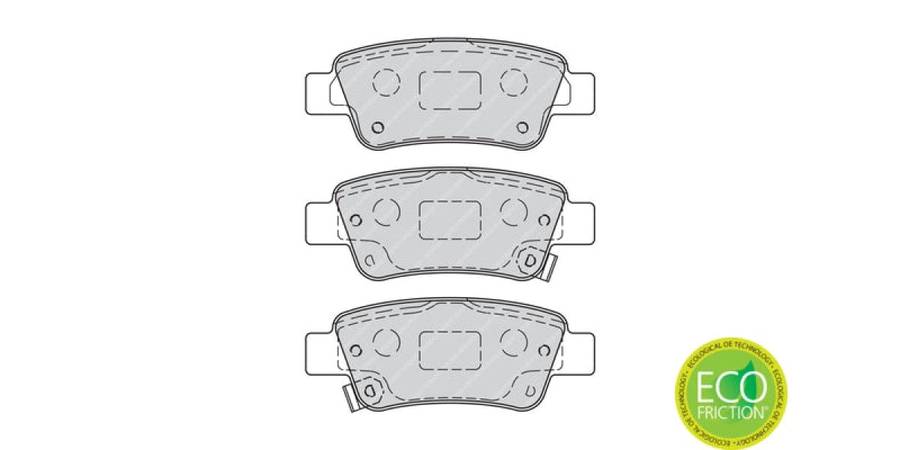 Brake Pads Rear Honda Cr V 2.0I,2.2Cdti,2.4I (06 17) (FERODO FDB4233) (SET LH & RH Wheel)