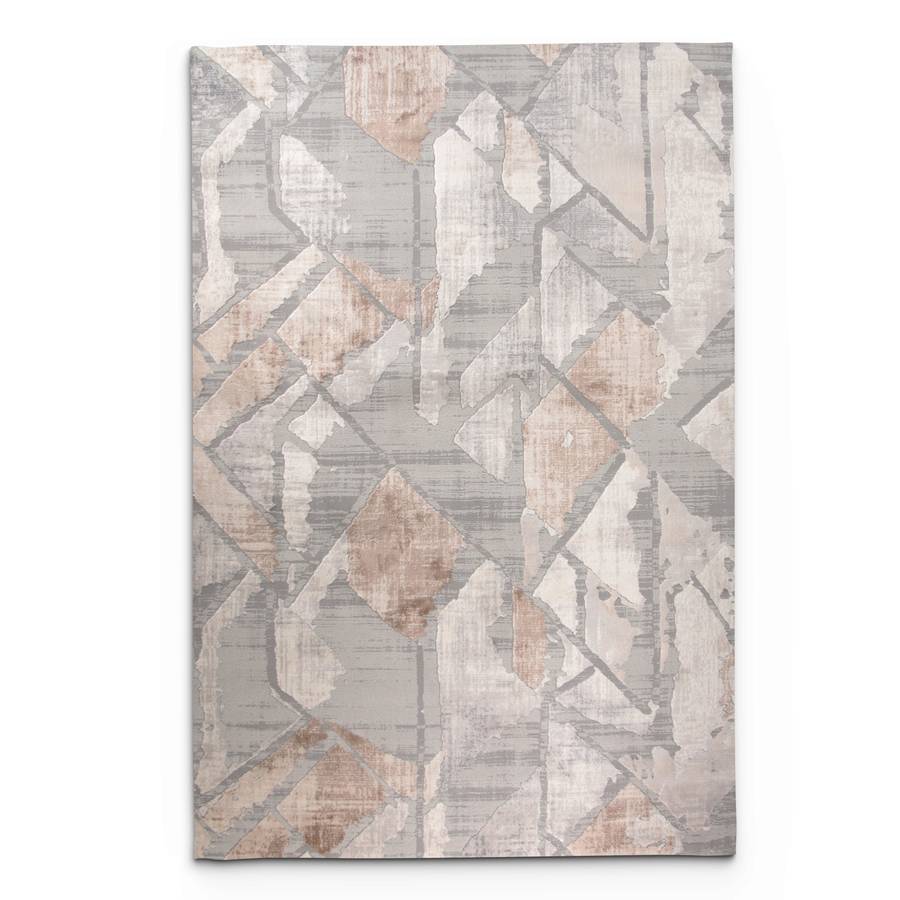 Rainbow Velunae Grey Modern Area Rug