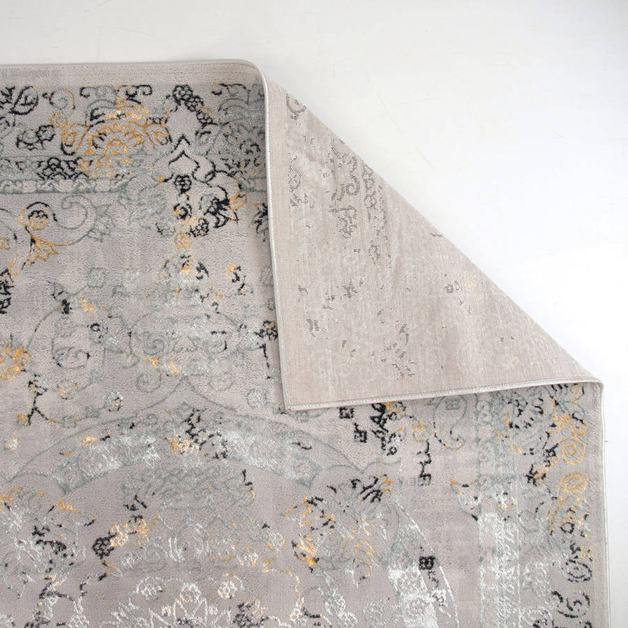 Alin Cavryn Grey Modern Area Rug