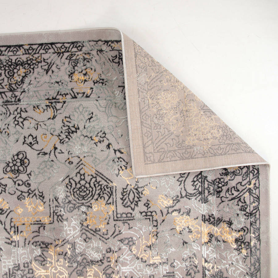 Alin Orvynne Grey Modern Area Rug