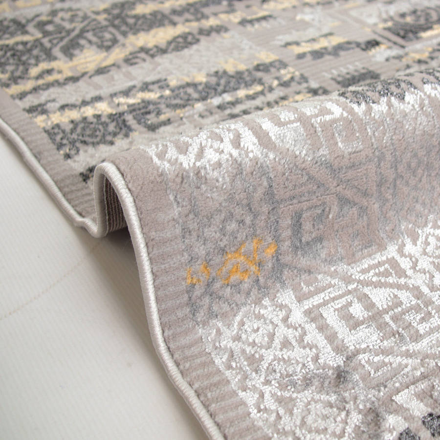 Alin Lumith Grey Modern Area Rug