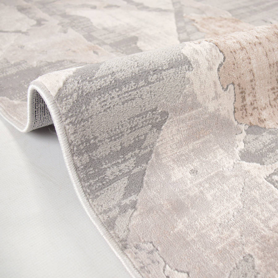 Rainbow Velunae Grey Modern Area Rug