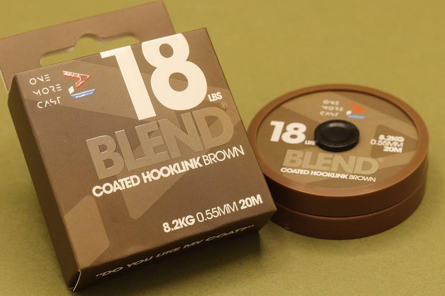 OMC Blend Coated Hooklink 18lb BROWN 20M