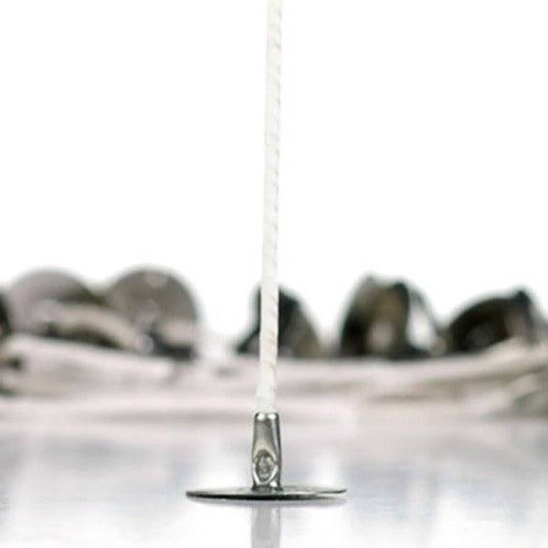 Pre-Waxed & Tabbed Candle Wicks - 1.5mm x 20cm - 100 Piece