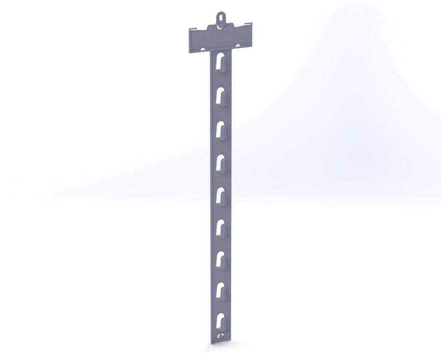 The Merchandising STRiP  Mobile Hanging Hook Display for Retail (50p/box) Grey