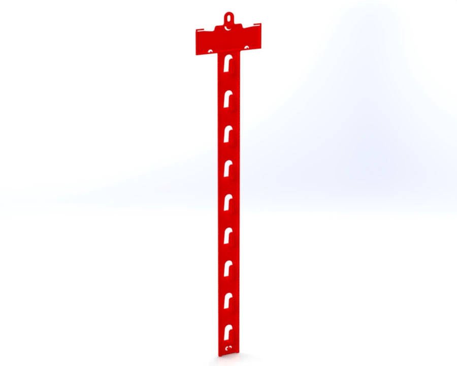 The Merchandising STRiP  Mobile Hanging Hook Display for Retail (50p/box) Red