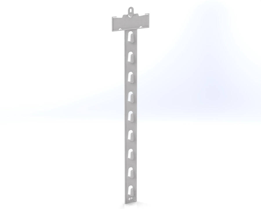 The Merchandising STRiP  Mobile Hanging Hook Display for Retail (50p/box) White