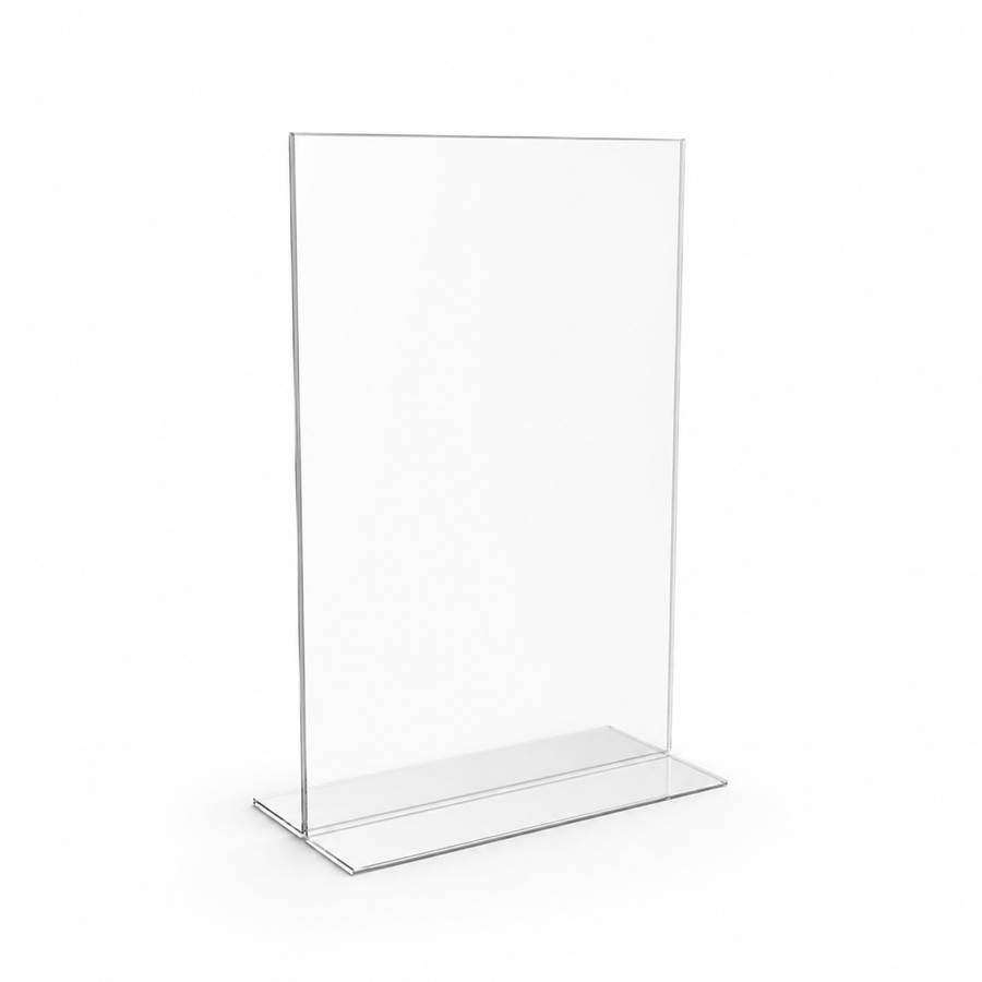 Clear T-Menu Stands for Signs, Menus & Promotions (Pack of 5) A4