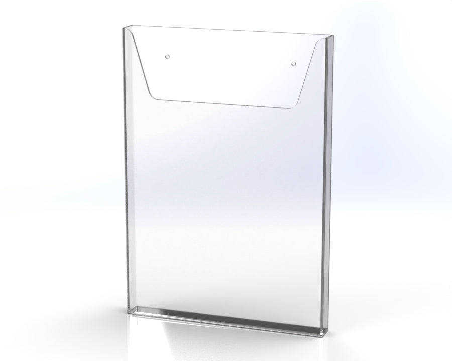 Acrylic Wall Mounted Brochure Holder  Clear Acrylic Display for Flyers & Pamphlets A4