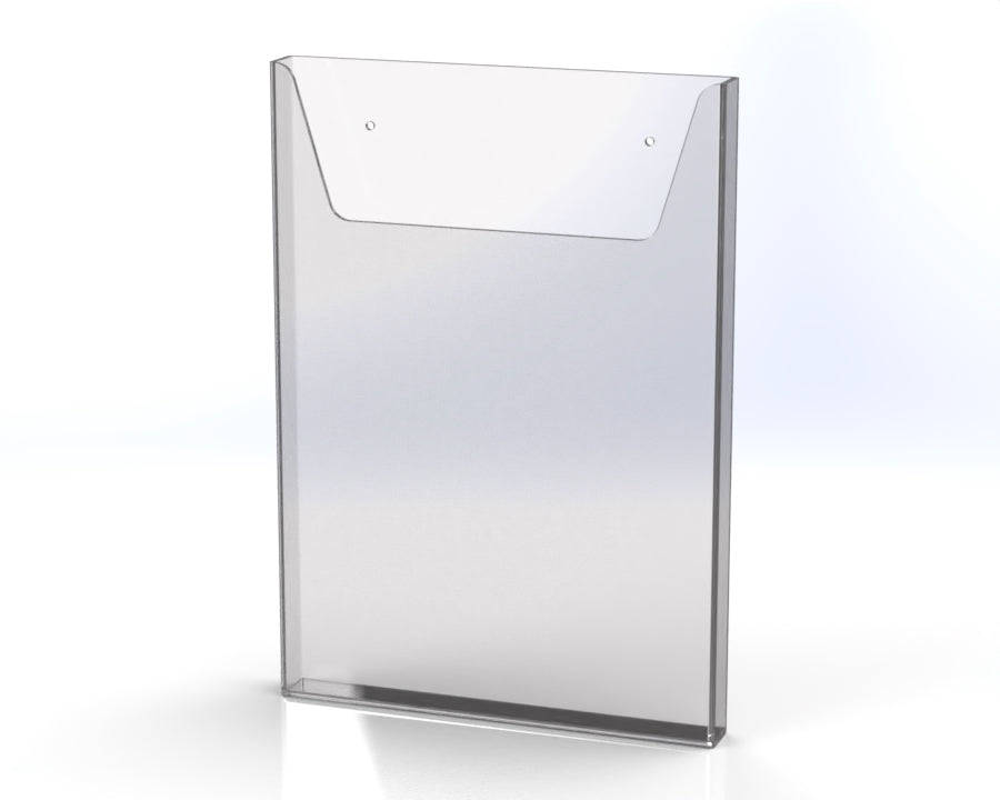 Acrylic Wall Mounted Brochure Holder  Clear Acrylic Display for Flyers & Pamphlets A4